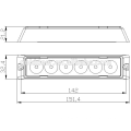 Tir 6LED Emergency Led Warning Car Strobe Light